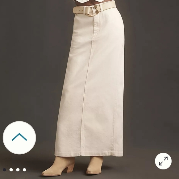 Reformation Dresses & Skirts - Reformation Myles Denim Maxi Skirt In Fior Di Latte